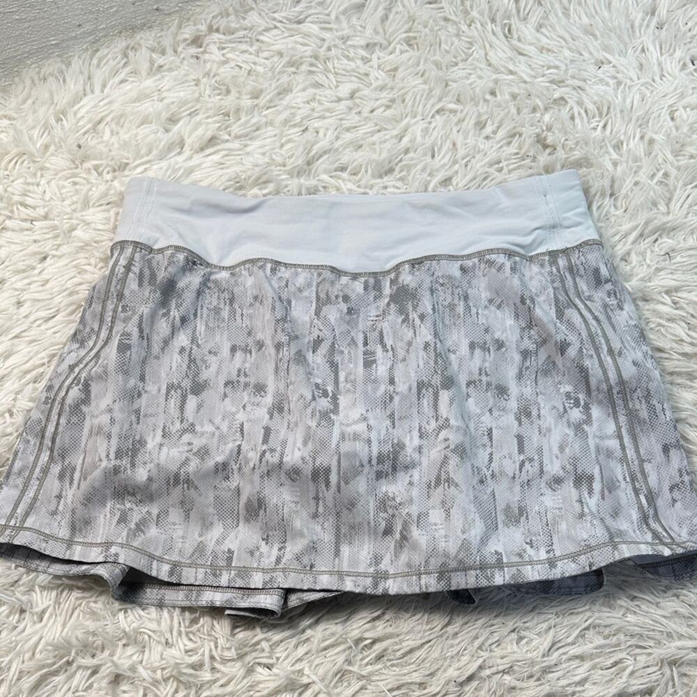 Lululemon Pace Rival Skirt (Tall) *No Panels 15" City Breeze Alpine White Multi